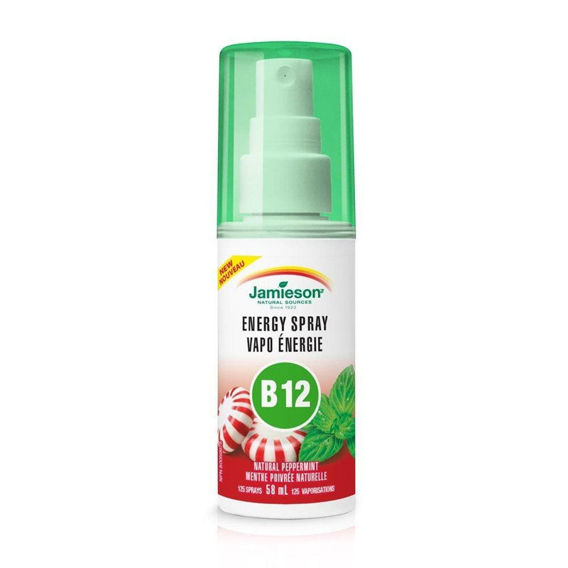 Jamieson Energy Spray Vitamin B12 Natural Peppermint 58 ml