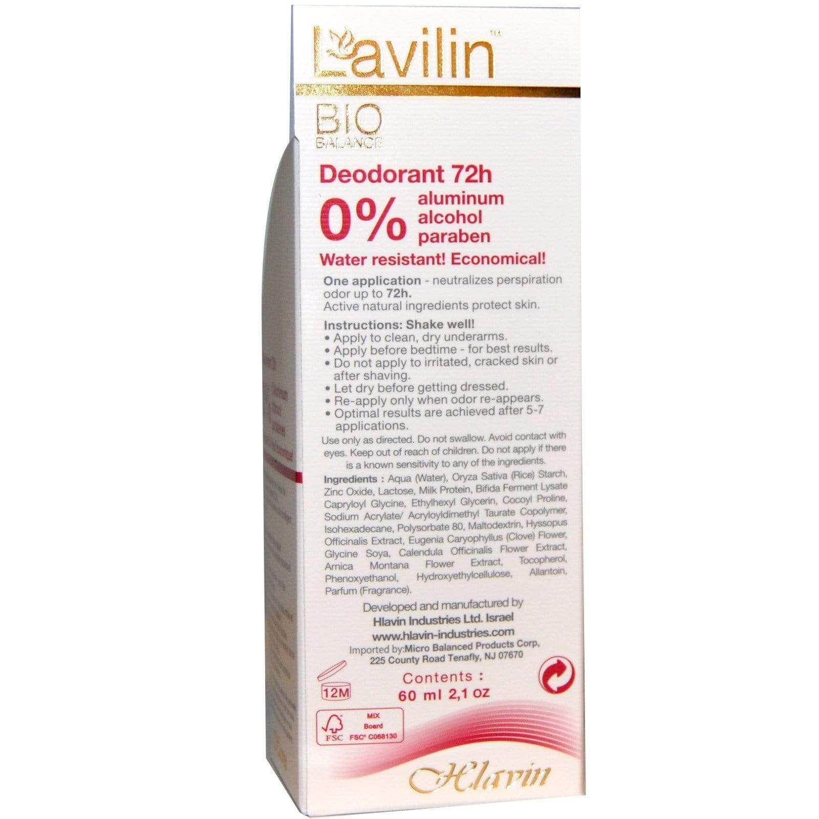 Lavilin - Stick 72 hour Deodorant