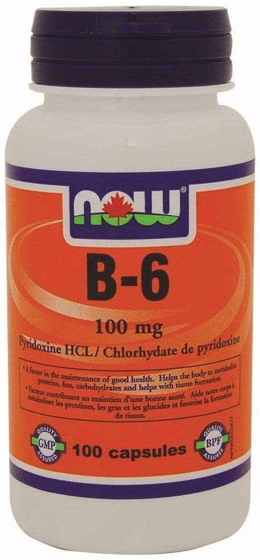 NOW Vitamin B-6 100mg 100 Capsules