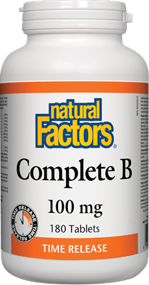 Natural Factors Complete B 100 mg Time Release 90 Tablets
