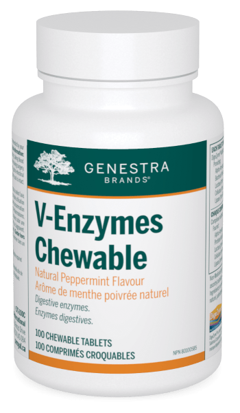 Genestra V-Enzymes Chewable Peppermint  Flavour