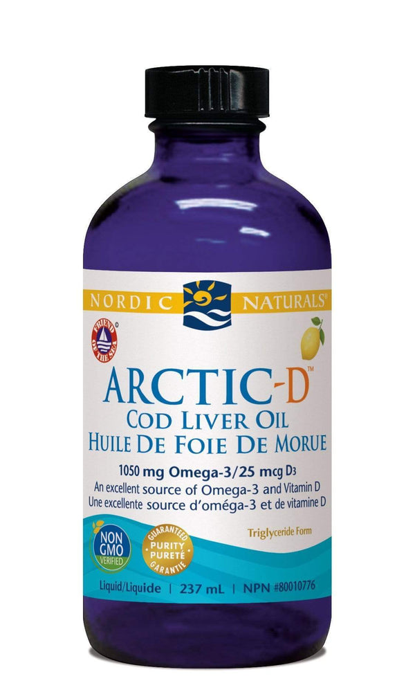 Nordic Naturals Arctic-D Cod Liver Oil Lemon 237 ml