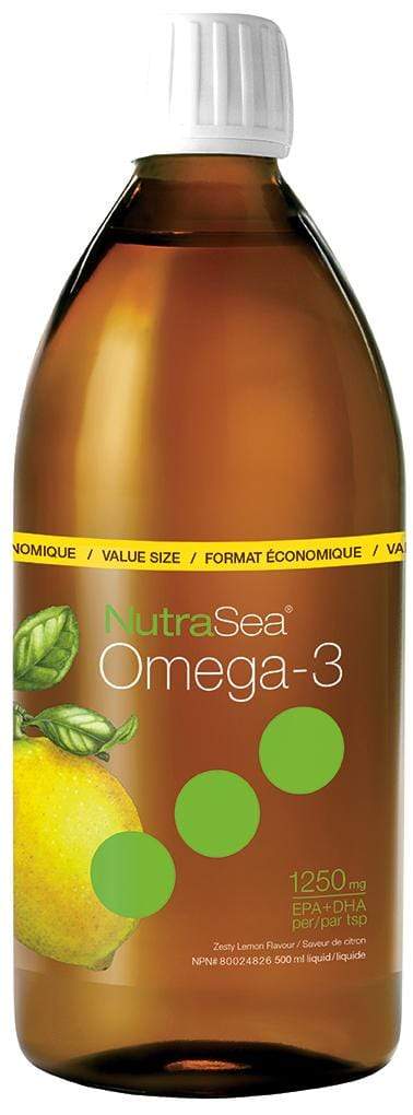 NutraSea أوميغا 3 الحجم الاقتصادي - زيستي ليمون (500 مل)