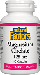 Natural Factors Magnesium Chelate 125 mg 90 Capsules