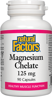 Natural Factors Magnesium Chelate 125 mg 90 Capsules