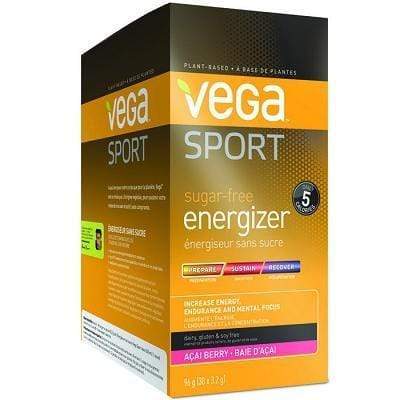 Vega Sport, Sugar-Free Pre-workout Energizer, Acai Berry, , 96g (Box of 30 x 3.2g)