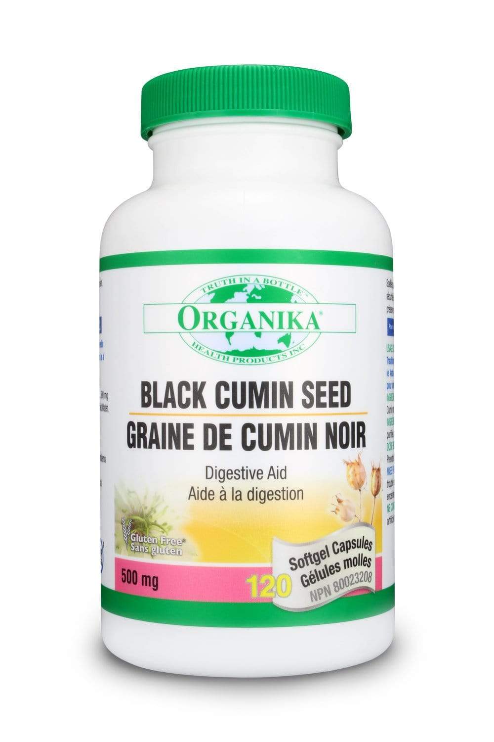 Organika BLACK CUMIN SEED OIL 500MG 120 Softgels