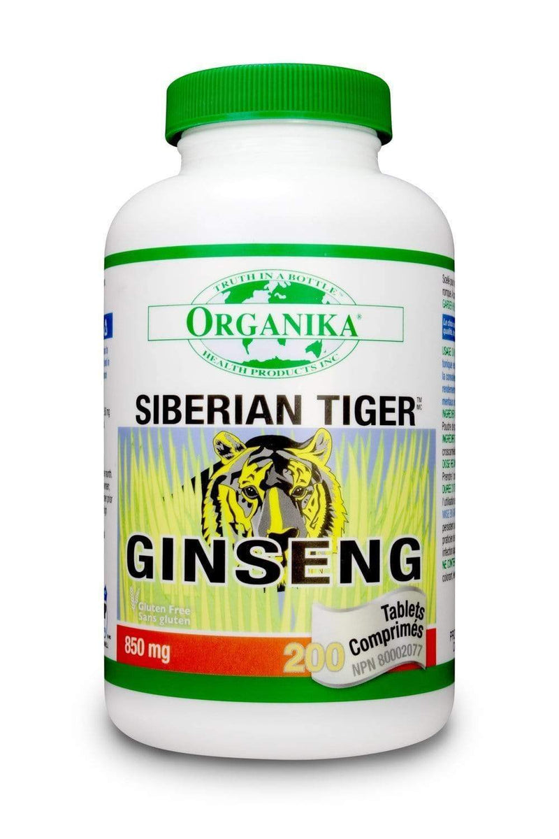 Organika GINSENG - SIBERIAN TIGER 850MG 200 Tablets