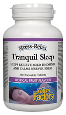 عوامل طبيعية الإجهاد والاسترخاء والنوم الهادئ، 60 قرصًا قابلاً للمضغ