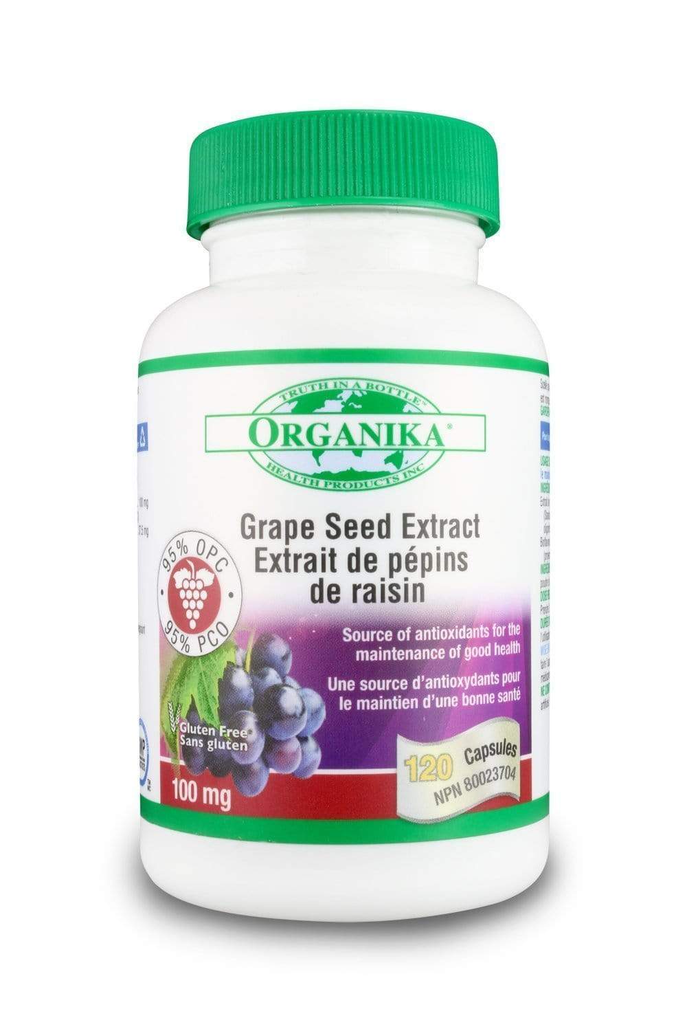 Organika GRAPE SEED EXTRACT (HI POTENCY 95 % OPC) 100MG 120 Capsules