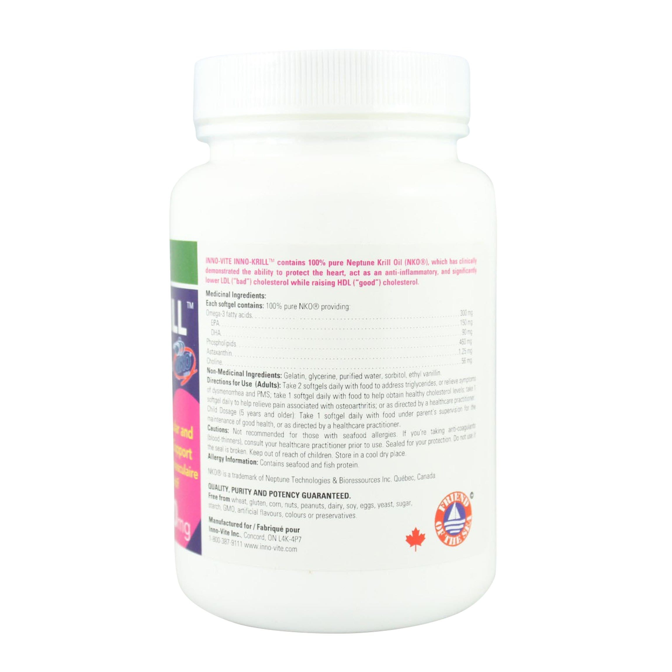 Innovite Health Krill Oil Omega-3 1000 mg 60 Softgels