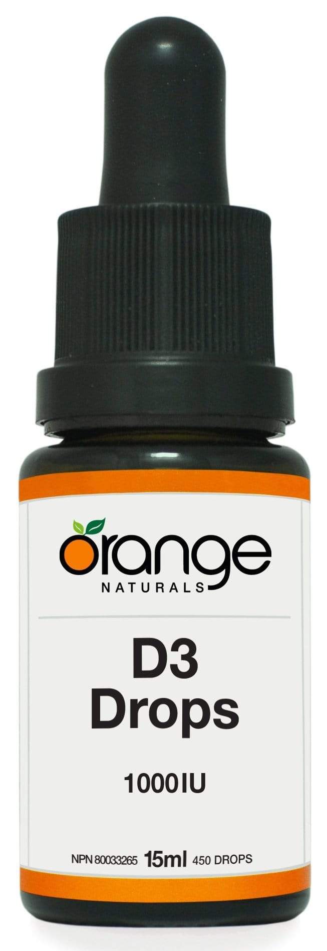 Orange Naturals D3 Drops 1000IU orange MCT base