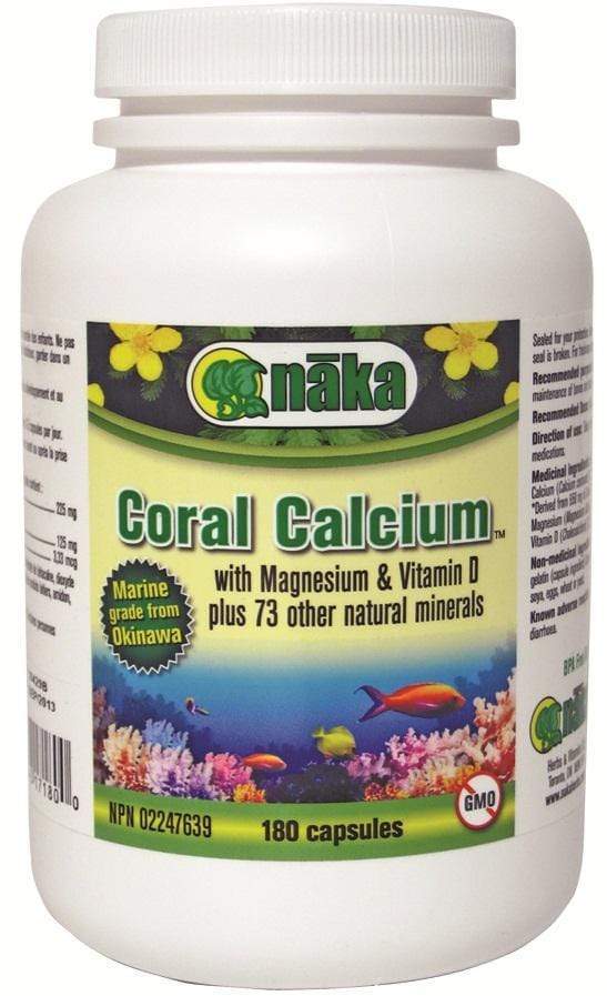 Naka Coral Calcium, 180 Caps