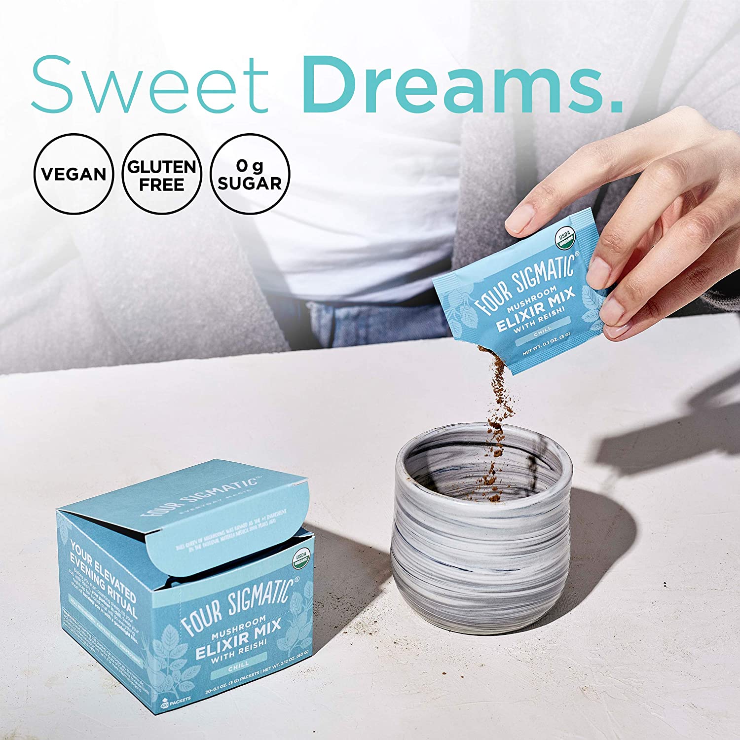 Four Sigmatic Reishi Mushroom Elixir Mix 20 x 3 g Packets