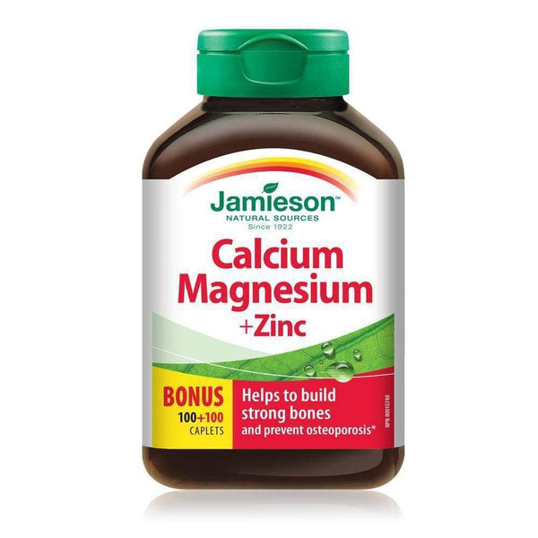 Jamieson Calcium Magnesium + Zinc 200 Caplets
