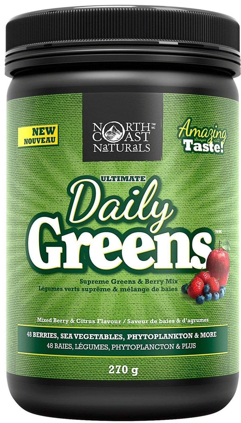 North Coast Naturals Ultimate Daily Greens 혼합 베리 &amp; 시트러스 270g