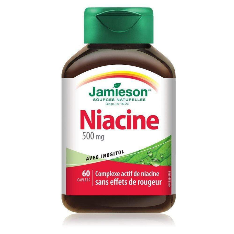 Jamieson Niacin 500 mg With Inositol 60 Caplets