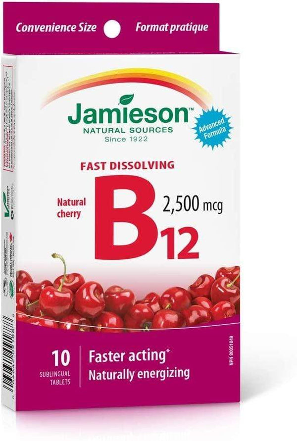 جاميسون فيتامين ب12 سريع الذوبان بالكرز الطبيعي