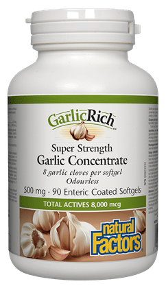 Natural Factors GarlicRich Super Strength Garlic Concentrate 500 mg