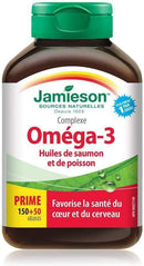 جاميسون سمك السلمون وزيوت السمك أوميجا 3 1000 مجم، 150+50 كبسولة هلامية