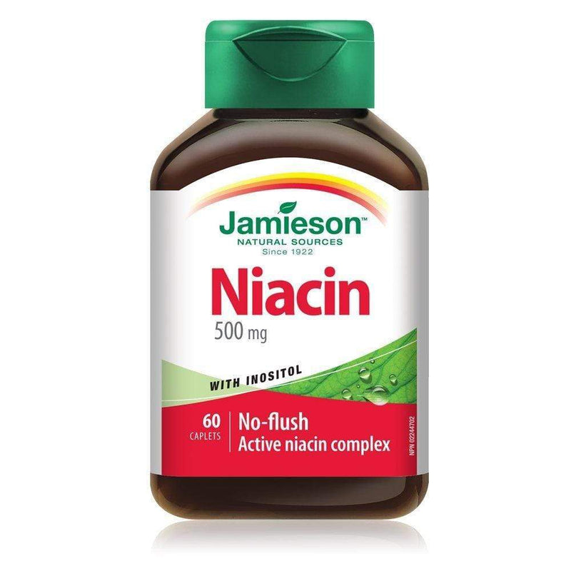 Jamieson Niacin 500 mg With Inositol 60 Caplets