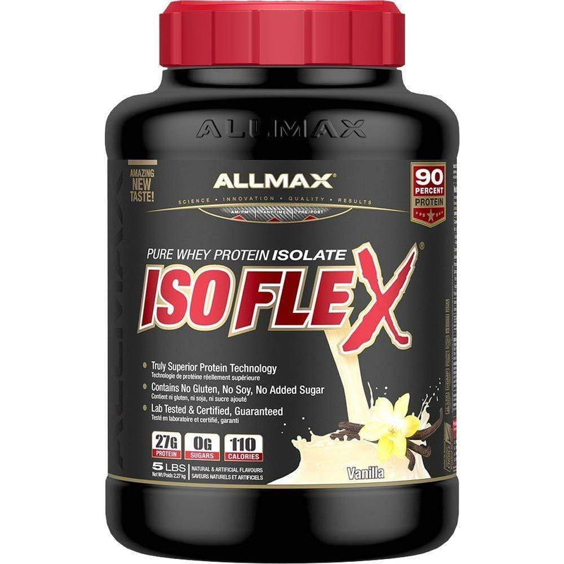 ALLMAX, Isoflex, Pure Whey Protein Isolate, Vanilla, 2.27 kg (5 lbs)