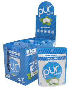 PUR Mints Peppermint Mints 12 x 22 g Packs