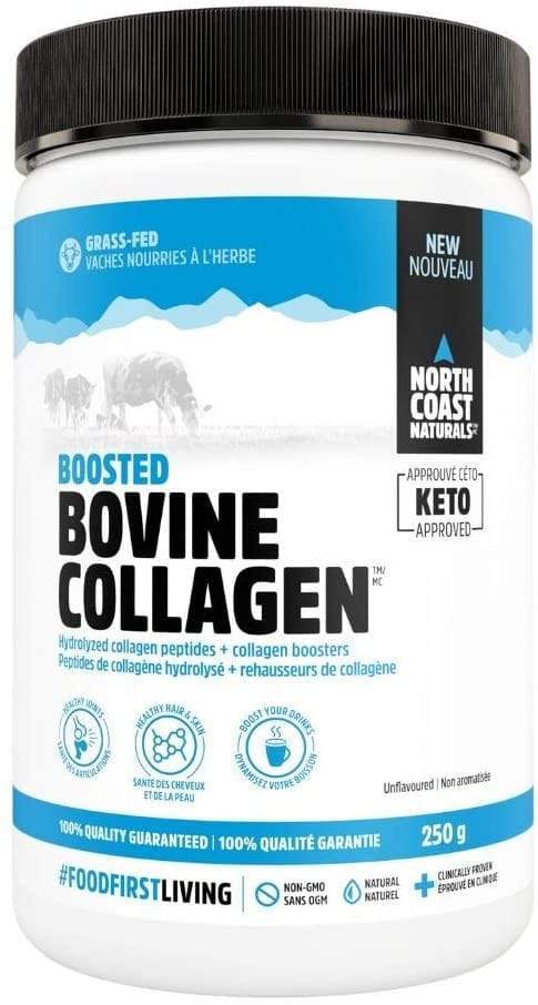North Coast Naturals Boosted Bovine Collagen 250 g - Unflavoured