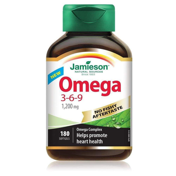 Jamieson Omega 3-6-9 1200 mg 180 Softgels