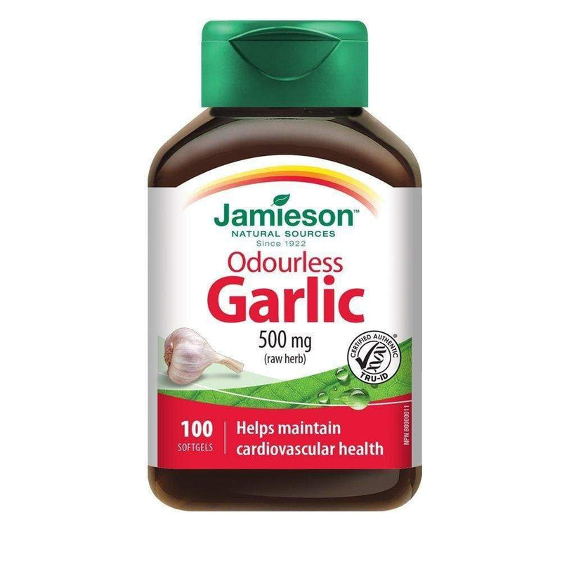 Jamieson Odourless Garlic 500 mg 100 Softgels