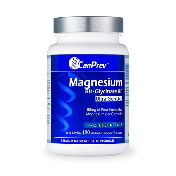 CanPrev Magnesium Bis-Glycinate 80 Ultra Gentle 120 Capsules