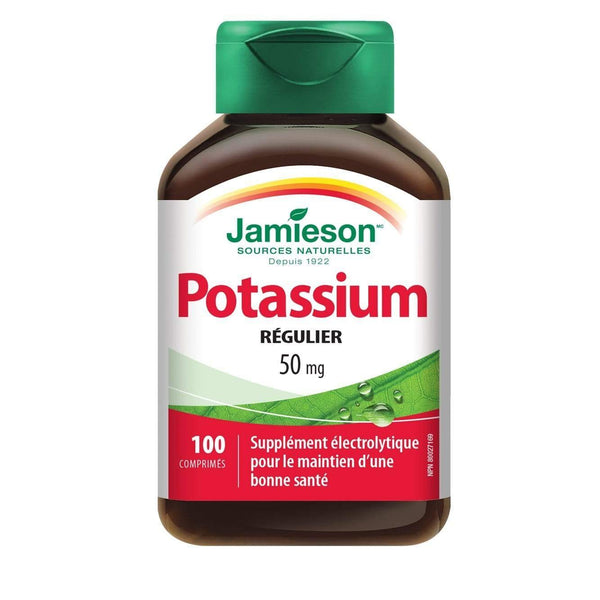 Jamieson Potassium 50 mg 100 Tablets
