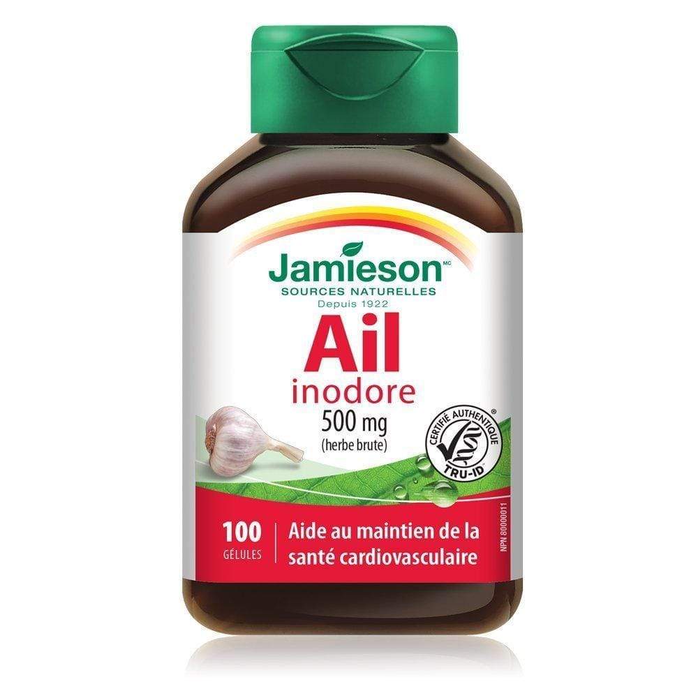 Jamieson Odourless Garlic 500 mg 100 Softgels