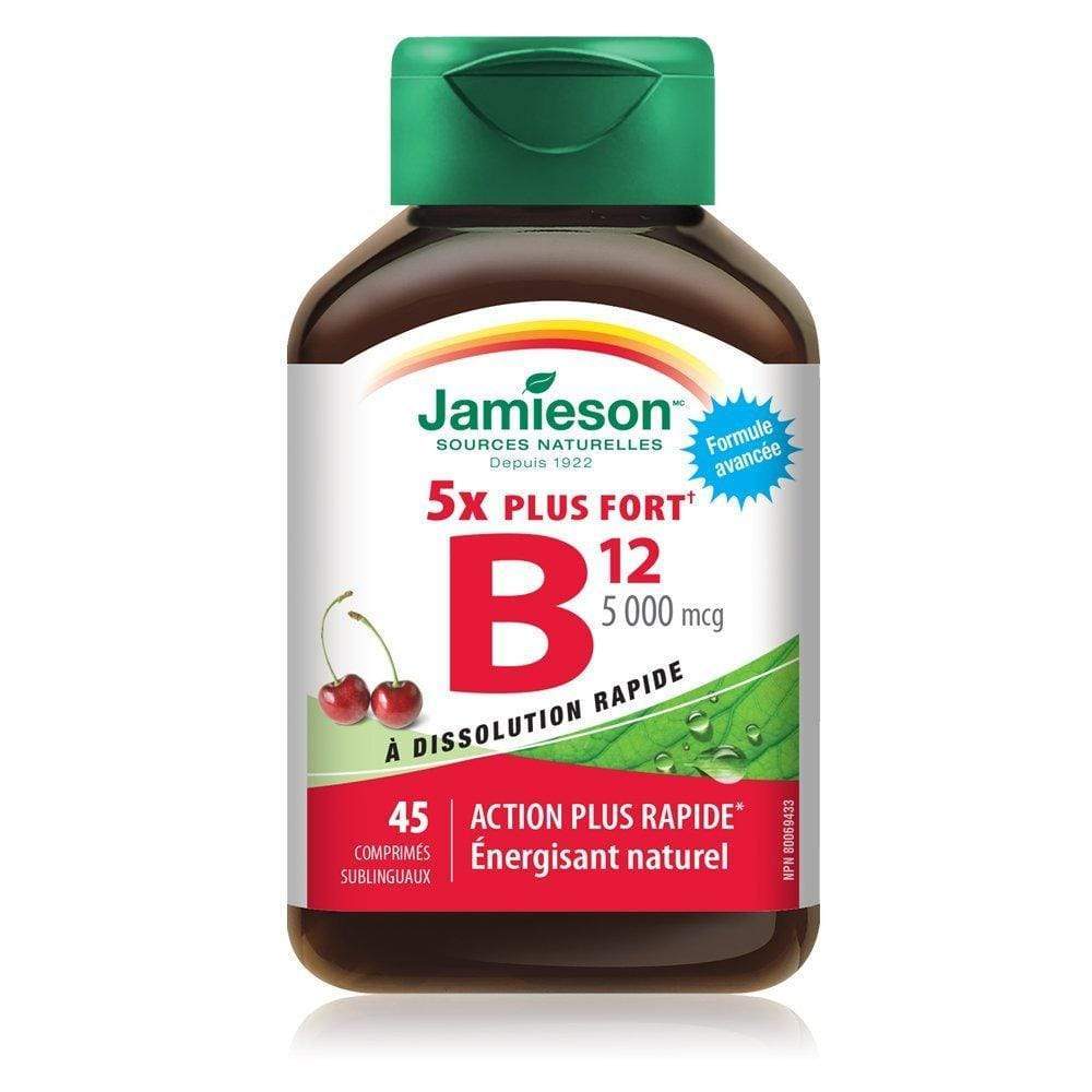 Jamieson Vitamin B12 5000 mcg 45 Sublingual Tablets