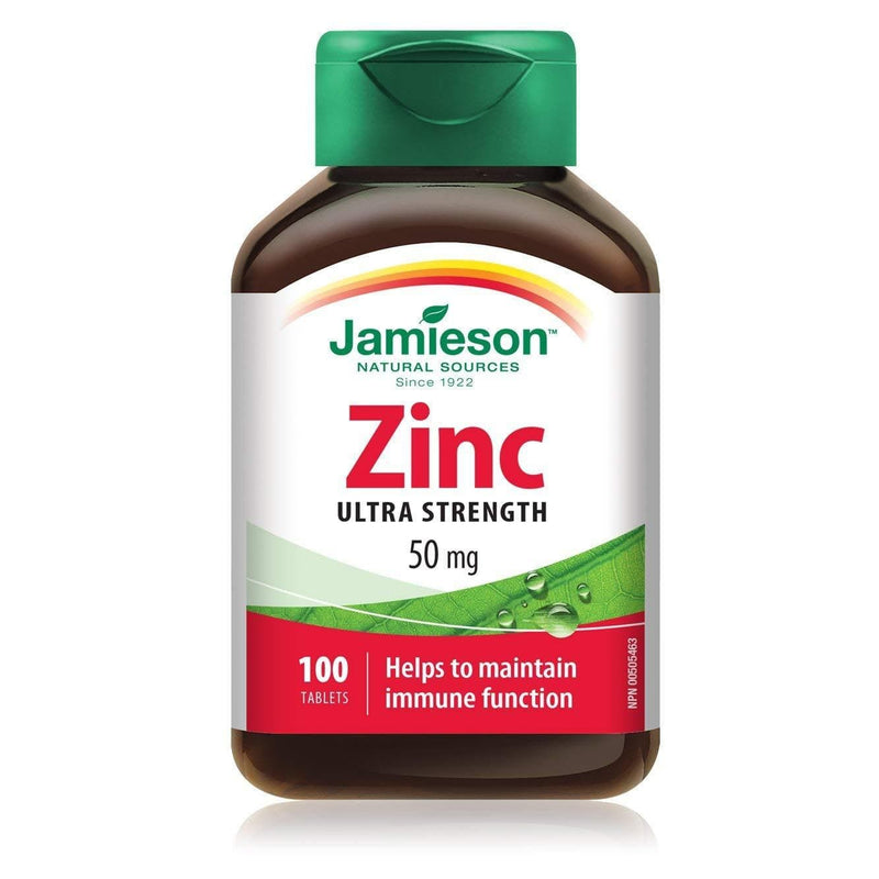 Jamieson Zinc Ultra Strength 50 mg 100 Tablets