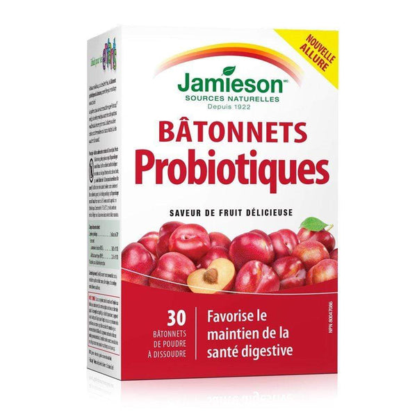 Jamieson 프로바이오틱 스틱 맛있는 과일 맛 30 용해 파우더 스틱