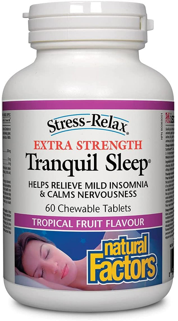 Natural Factors Stress-Relax Tranquil Sleep Extra Strength Tablets