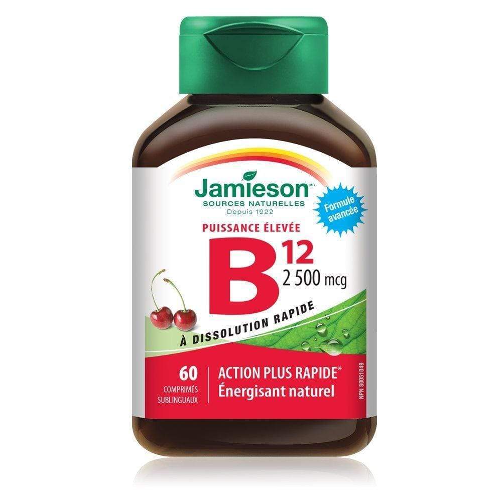 Jamieson High Potency Vitamin B12 2500 mcg 60 Sublingual Tablets