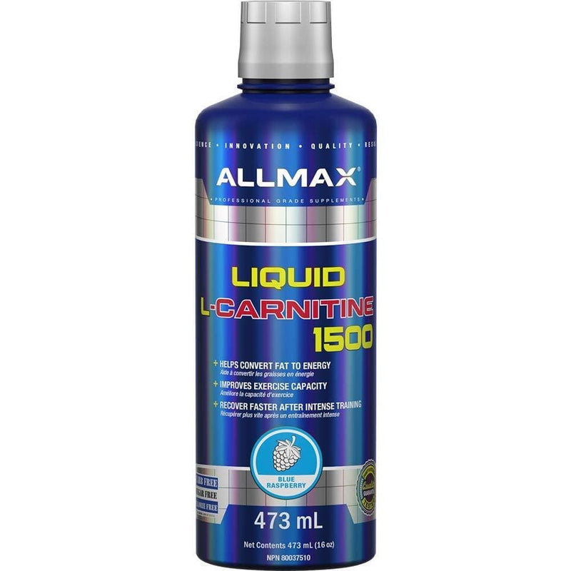ALLMAX 액상 L-카르니틴 1500 mg 블루 라즈베리 473 ml