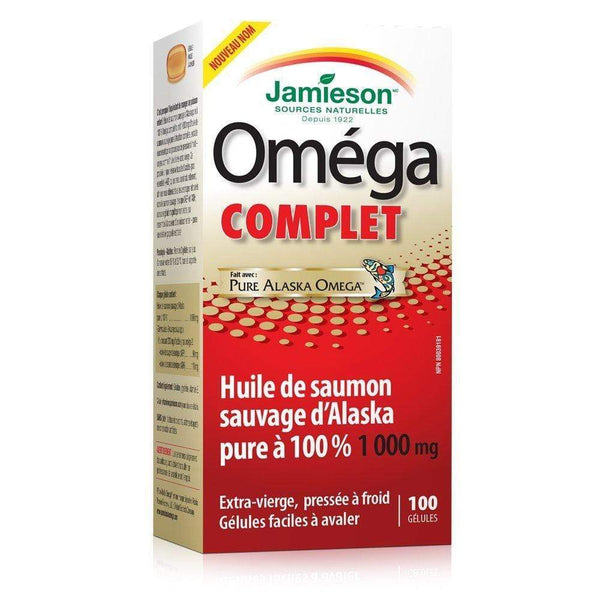 Jamieson Omega Complete 100% 야생 알래스카 연어 오일 1000 mg 100 소프트젤