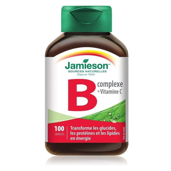 Jamieson 비타민 B 복합체 + 비타민 C 100 캐플릿