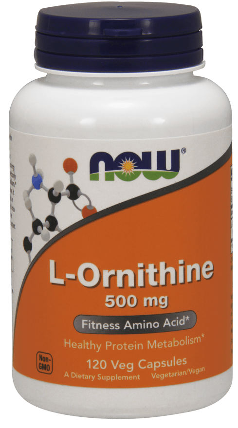 NOW L-오르니틴 500 mg 120 V-캡슐
