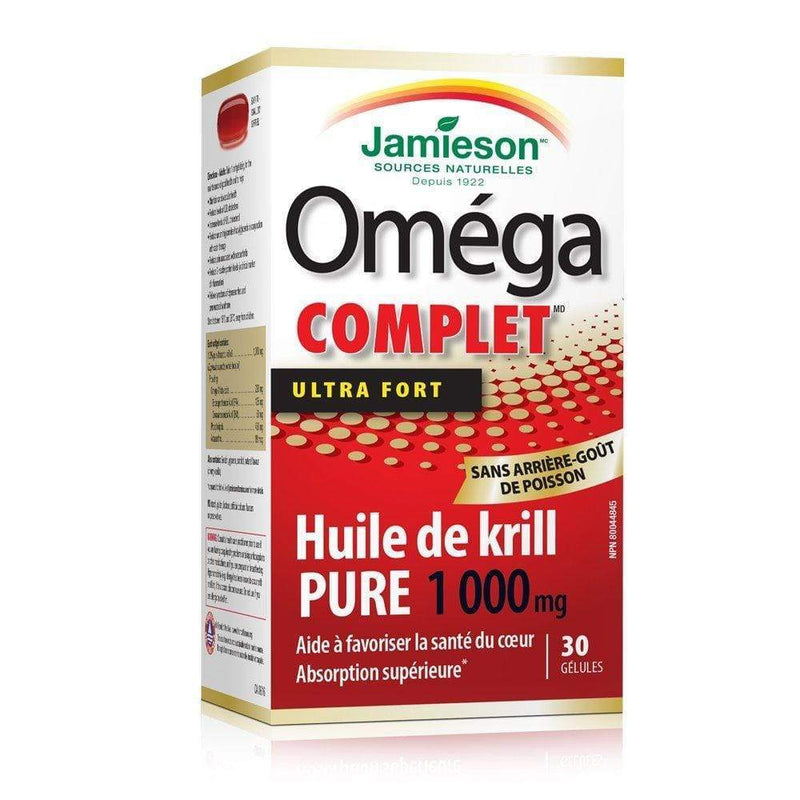 Jamieson Omega Complete Ultra Strength Pure Krill Oil 1000 mg 30 Softgels