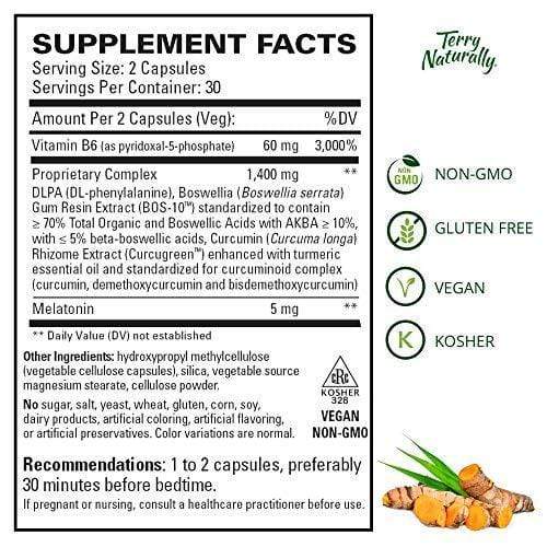 Terry Naturally Curamin PM - Nighttime Pain (60 Capsules)