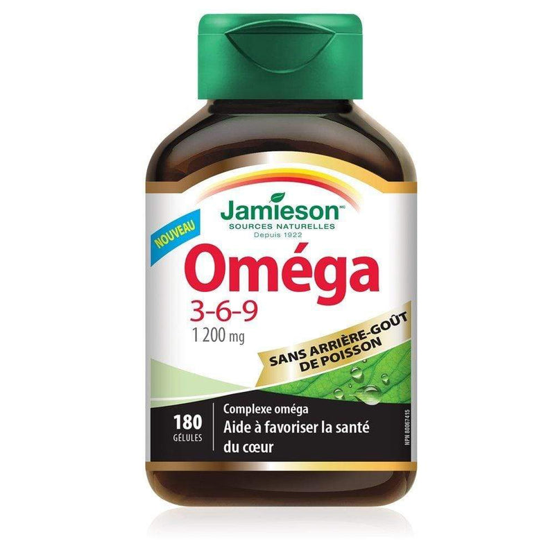 Jamieson Omega 3-6-9 1200 mg 180 Softgels