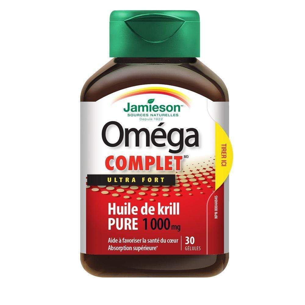Jamieson Omega Complete Ultra Strength Pure Krill Oil 1000 mg 30 Softgels