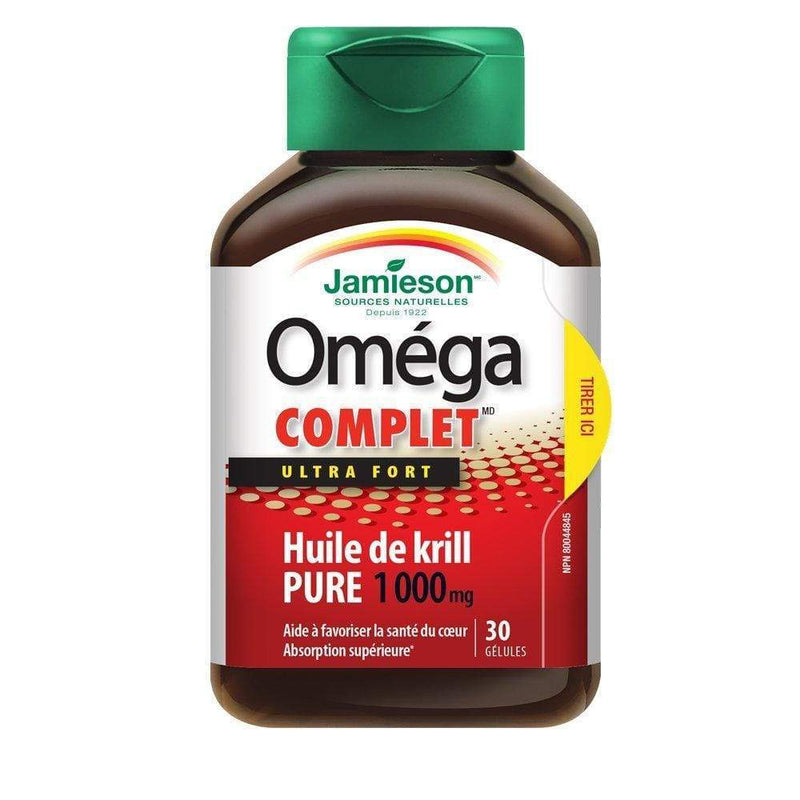 Jamieson Omega Complete Ultra Strength Pure Krill Oil 1000 mg 30 Softgels