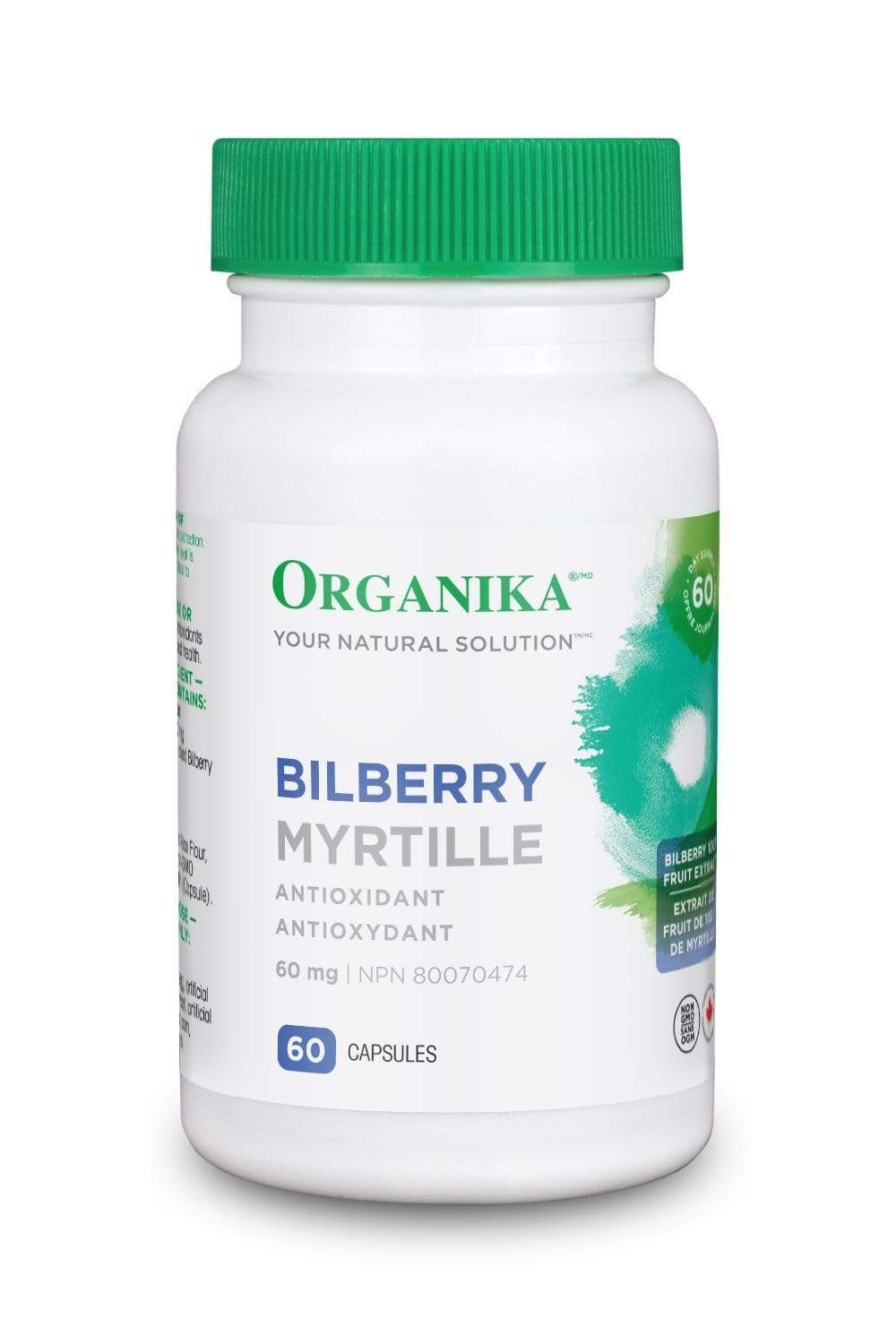 Organika BILBERRY EXTRACT 60MG 60 Capsules