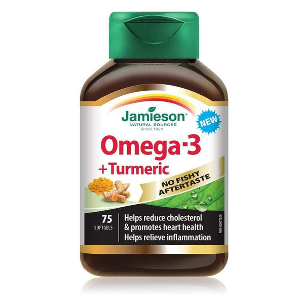 Jamieson Omega-3 + Turmeric 75 Softgels
