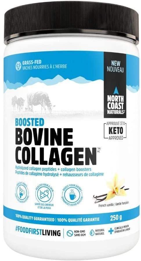 North Coast Naturals Boosted Bovine Collagen 250 g - French Vanilla